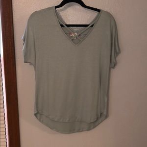 Light green color short sleeve
